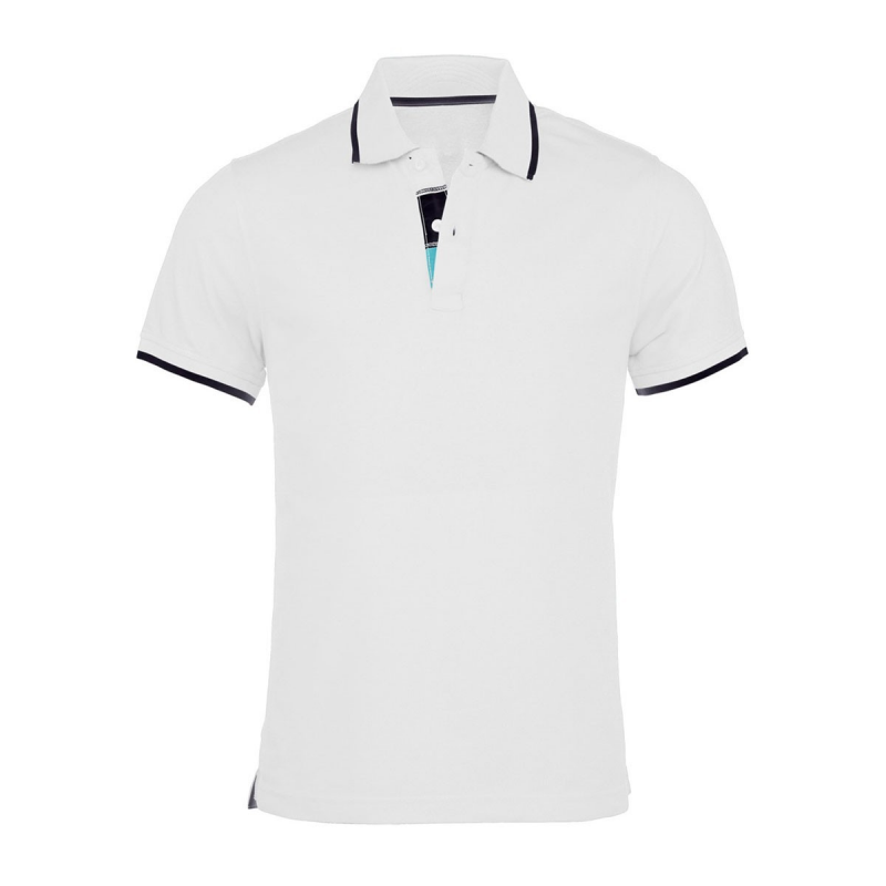 Polo contrasté ambulancier homme| Sanipod