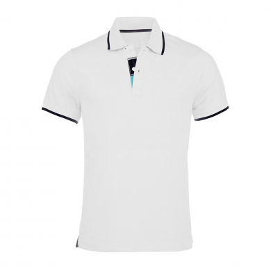 Polo contrasté ambulancier homme| Sanipod