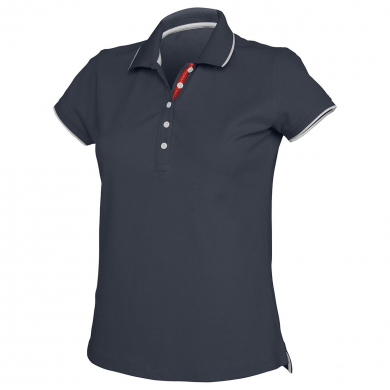 Polo femme contrasté ambulancier | Sanipod