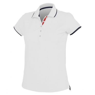 Polo femme contrasté ambulancier | Sanipod