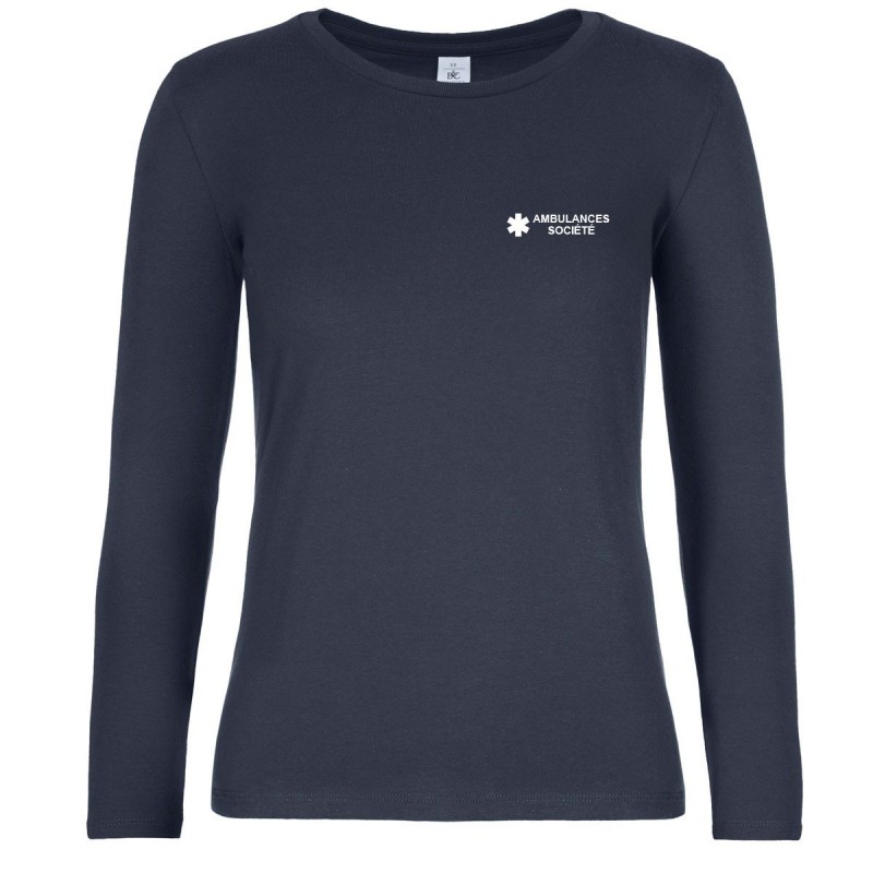 T-shirt manches longues femme ambulancier | Sanipod