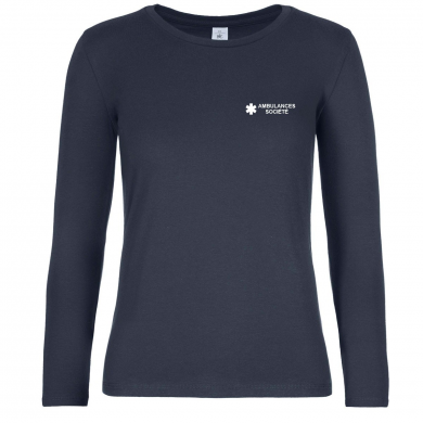 T-shirt manches longues femme ambulancier | Sanipod