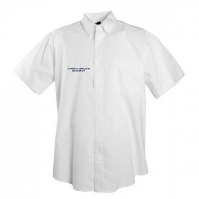 Chemise manches courtes sans repassage ambulancier| Sanipod