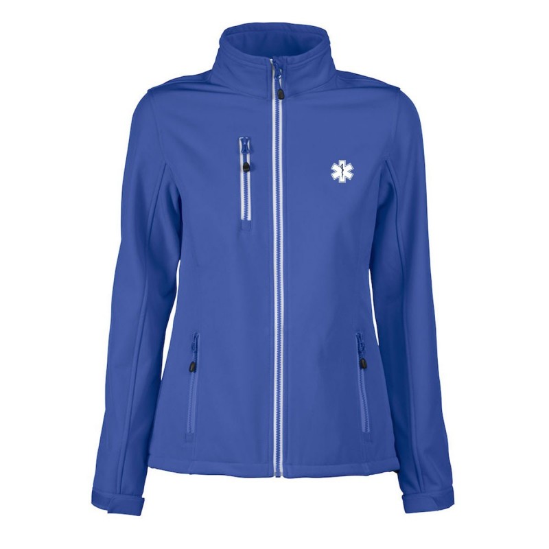 Softshell femme zip contrasté femme ambulancier | Sanipod