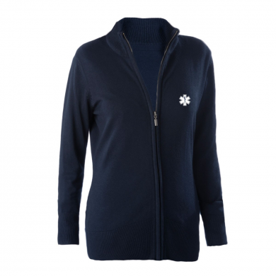 Veste femme en maille zippée ambulancier | Sanipod