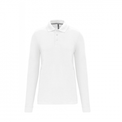 POLO ANTIBACTÉRIEN MANCHES LONGUES GRANDE TAILLE