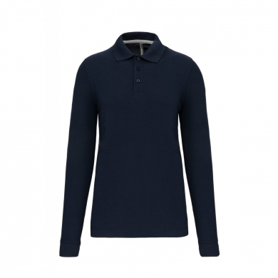 POLO ANTIBACTÉRIEN MANCHES LONGUES GRANDE TAILLE