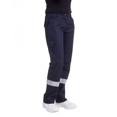 Pantalon ambulanciere bandes reflechissantes - Femme