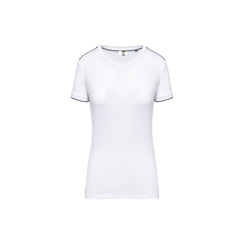 T-shirt liserés contrastés ambulancier femme | Sanipod