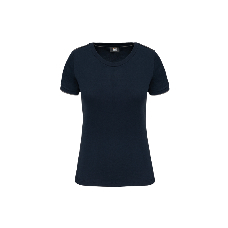 T-shirt liserés contrastés ambulancier femme | Sanipod