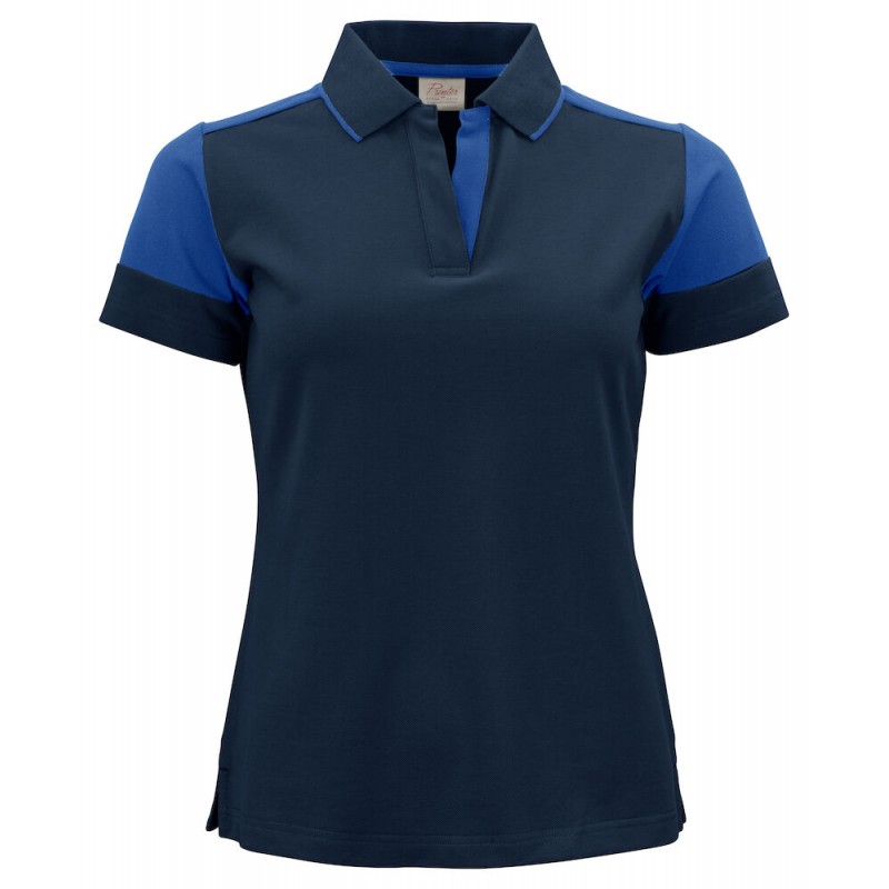 Polo femme prime bi-colore ECO-RESPONSABLE | Sanipod