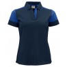 Polo femme prime bi-colore ECO-RESPONSABLE | Sanipod