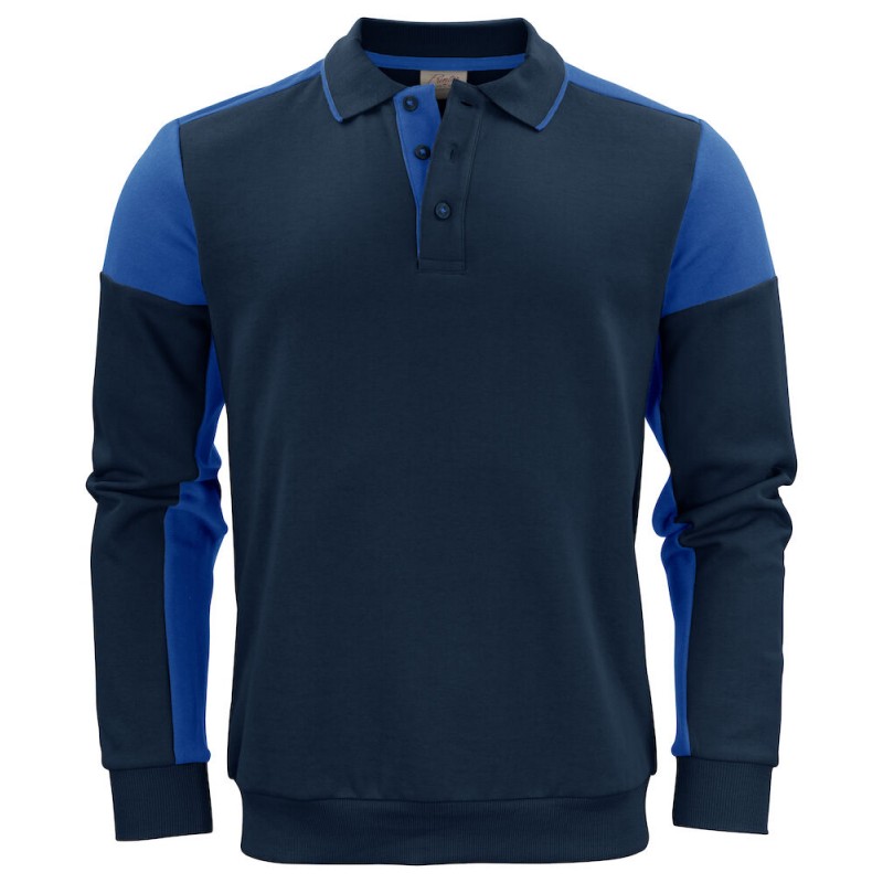 Sweat col polo prime bi-colore ECO-RESPONSABLE| Sanipod