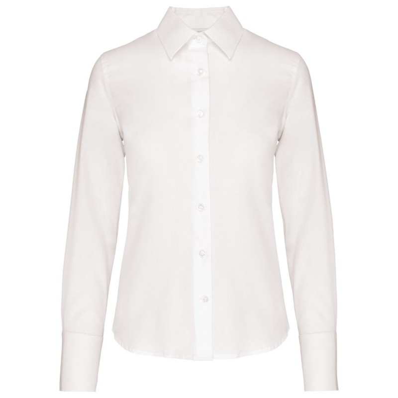Chemise femme manches longues sans repassage ambulancier | Sanipod