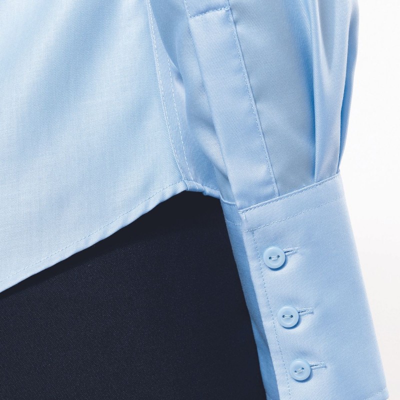 Chemise femme manches longues sans repassage ambulancier | Sanipod