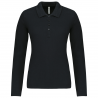 Polo piqué manches longues - femme | Sanipod