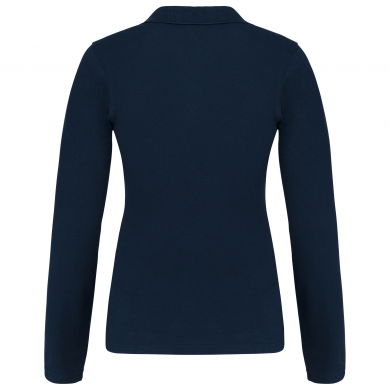 Polo piqué manches longues - femme | Sanipod