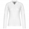 Polo piqué manches longues - femme | Sanipod