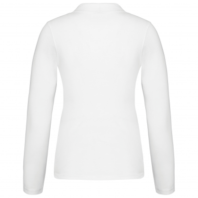 Polo piqué manches longues - femme | Sanipod
