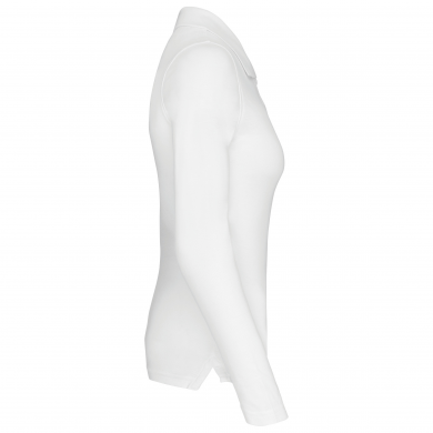 Polo piqué manches longues - femme | Sanipod