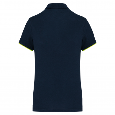 Polo femme contrasté ambulancier | Sanipod