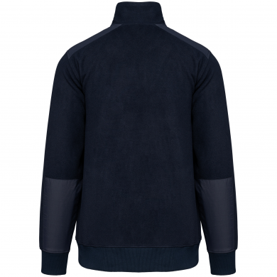 Polaire éco-responsable à col zippée mixte | Sanipod