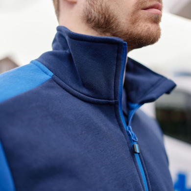 Sweat 1/2 zip prime bicolore ECO-RESPONSABLE | Sanipod