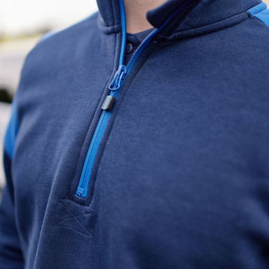 Sweat 1/2 zip prime bicolore ECO-RESPONSABLE | Sanipod