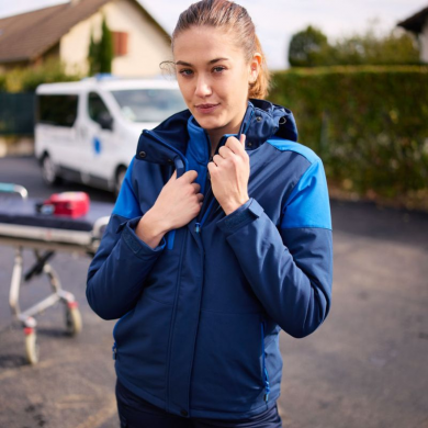 Softshell doublée femme bicolore prime ECO-RESPONSABLE | Sanipod