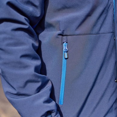 Softshell doublée homme prime bicolore ECO-RESPONSABLE | Sanipod