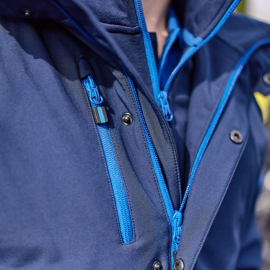 Softshell doublée homme prime bicolore ECO-RESPONSABLE | Sanipod