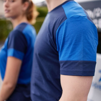 T-shirt homme prime bi-colore ECO-RESPONSABLE | Sanipod