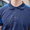 Polo homme prime bi-colore ECO-RESPONSABLE | Sanipod