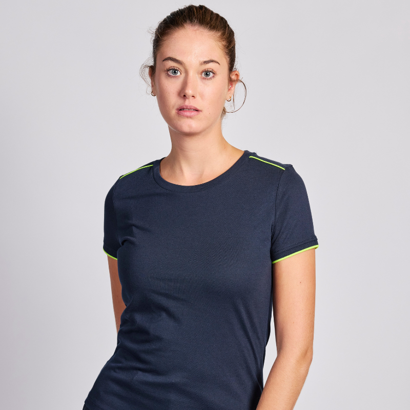 T-shirt liserés contrastés ambulancier femme | Sanipod