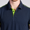 Polo contrasté ambulancier homme | Sanipod