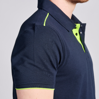 Polo contrasté ambulancier homme | Sanipod