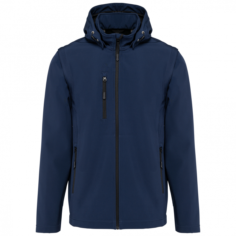 Softshell à capuche amovible - mixte | Sanipod