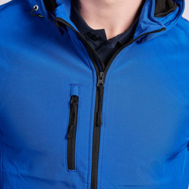 Softshell à capuche amovible - mixte | Sanipod