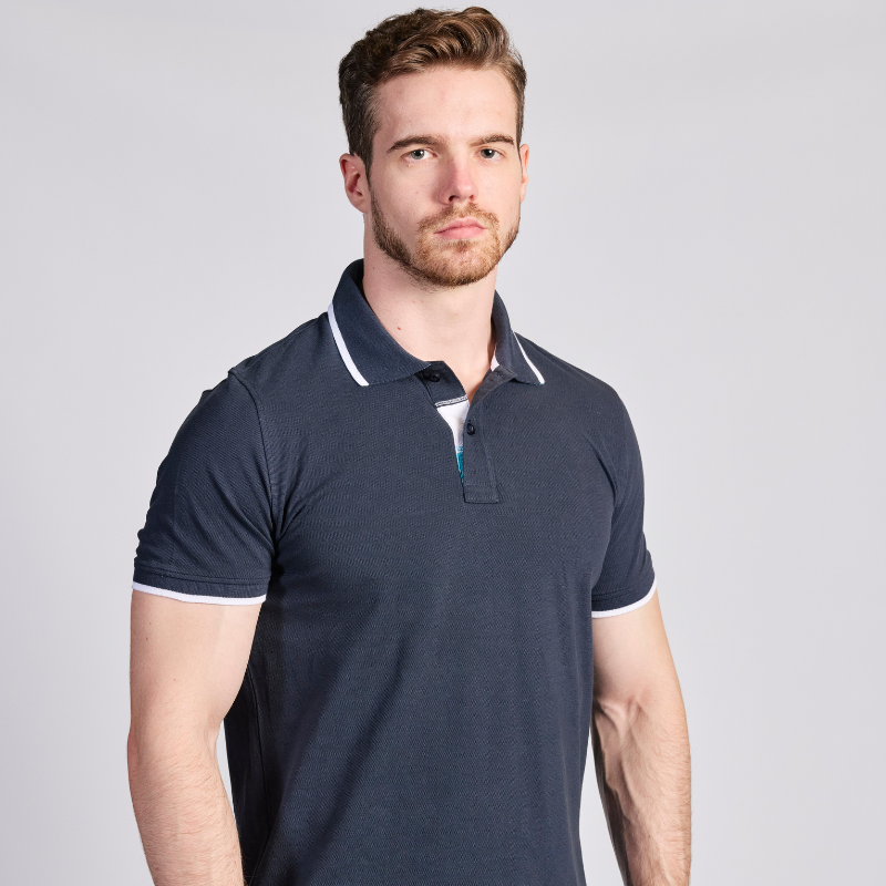 Polo contrasté ambulancier homme| Sanipod