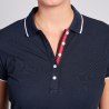 Polo femme contrasté ambulancier | Sanipod