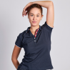 Polo femme contrasté ambulancier | Sanipod
