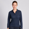 Polo piqué manches longues - femme | Sanipod