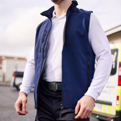 Gilet softshell ambulancier homme | Sanipod