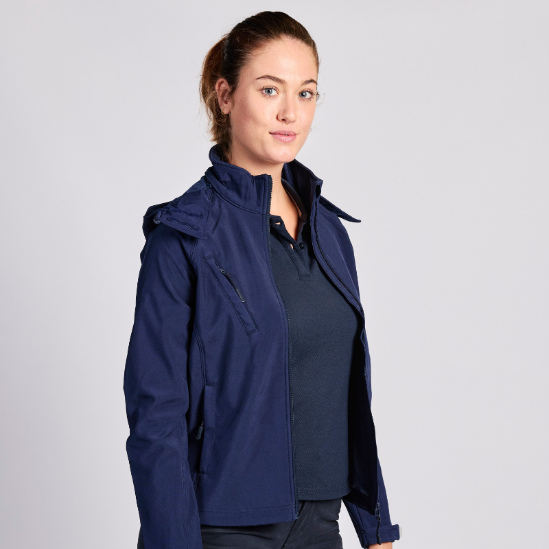 Softshell à capuche amovible - femme | Sanipod
