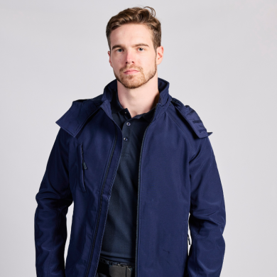 Softshell à capuche amovible - homme | Sanipod