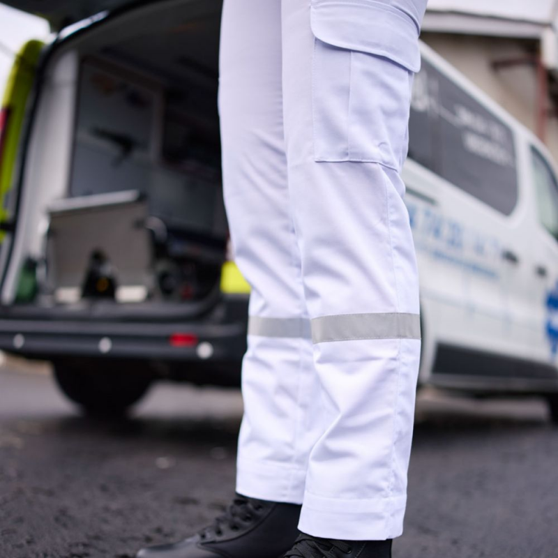 Pantalon ambulanciere bandes reflechissantes - Femme