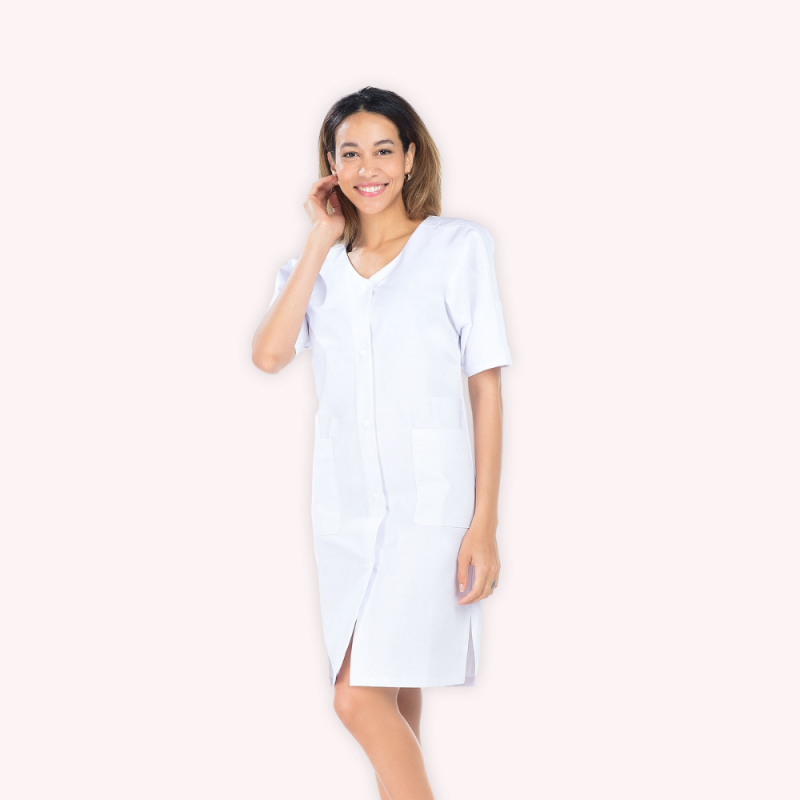 Blouse médicale longue et manches courtes pour femme | Sanipod