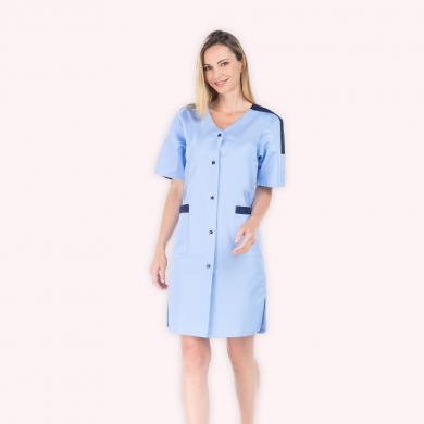 Blouse médicale longue et manches courtes pour femme | Sanipod