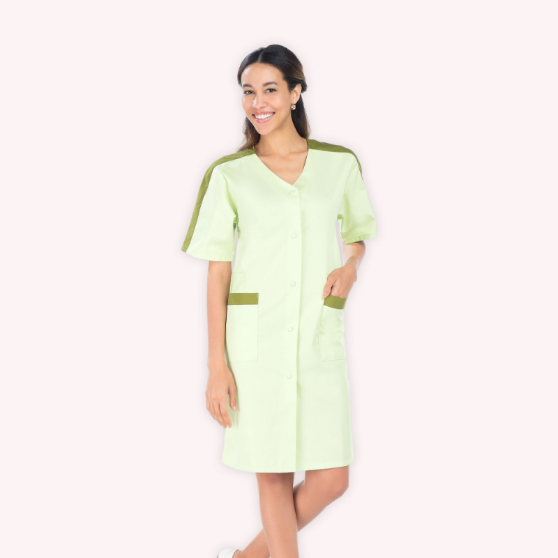 Blouse médicale longue et manches courtes pour femme | Sanipod
