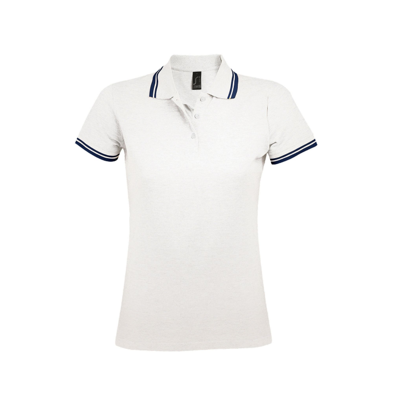 Polo liseré maille piquée - femme | Sanipod